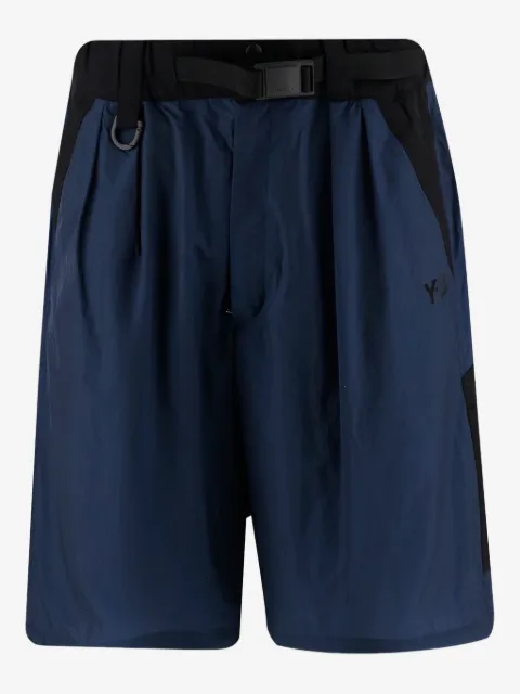 Y-3 logo-print shorts