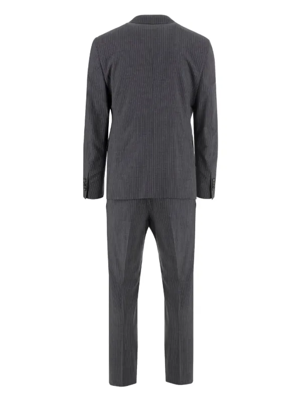 <美品>TAGLIATORE グレー ウール スーツ サイズ48 Tagliatore ストレッチウール スーツ | グレー | FARFETCH JP