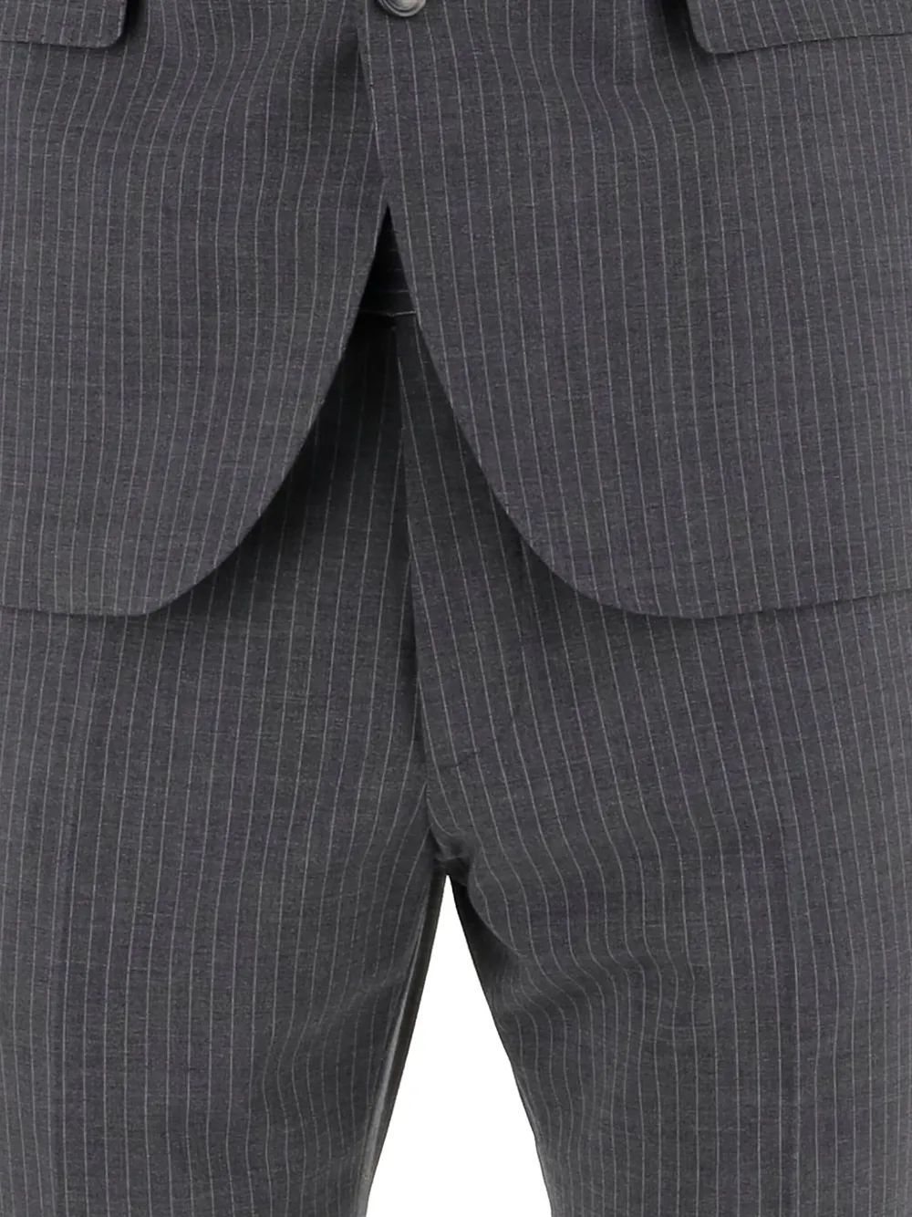 Tagliatore Pak van stretch-wol Grijs