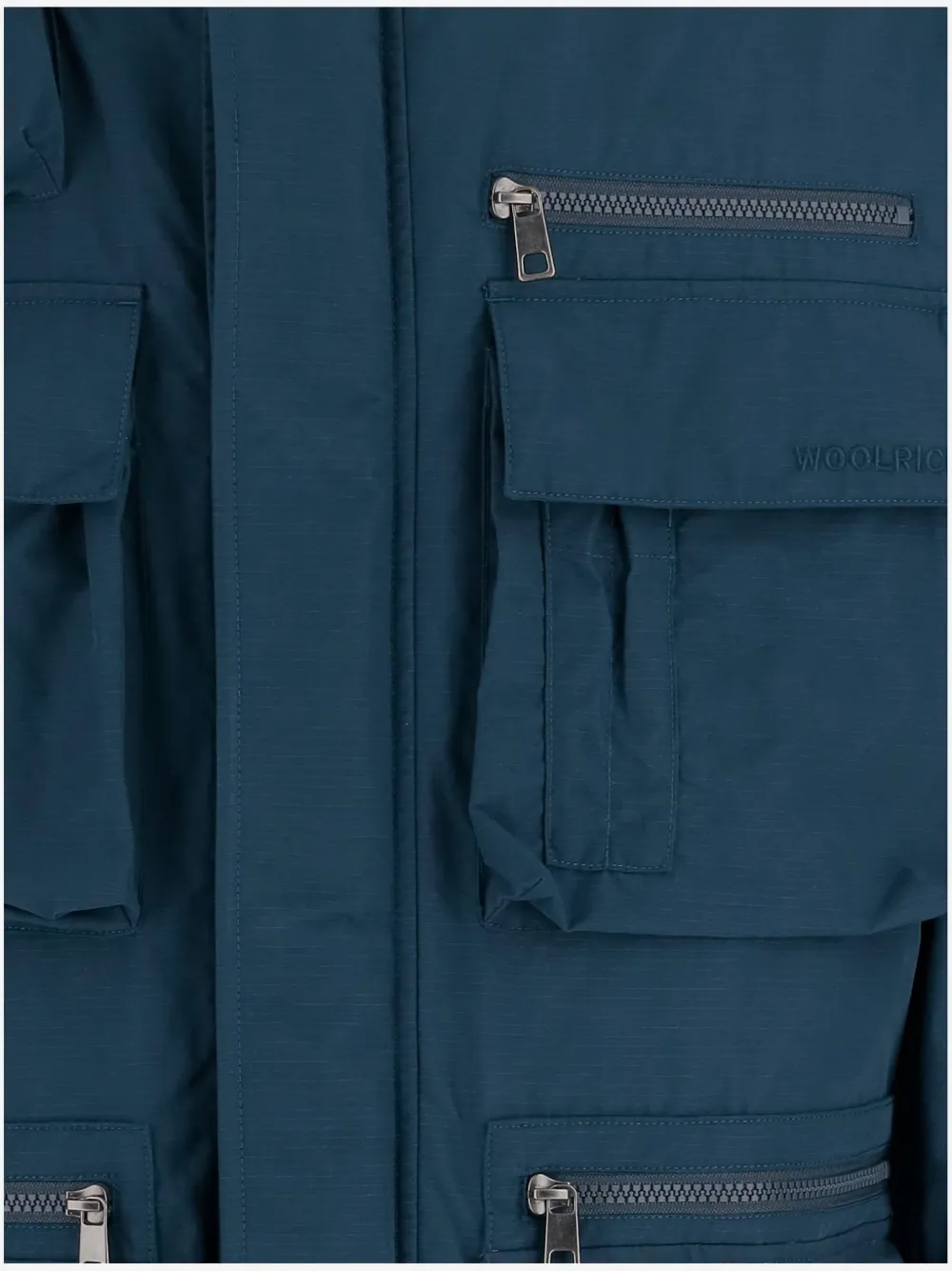 Woolrich Jack met capuchon Blauw