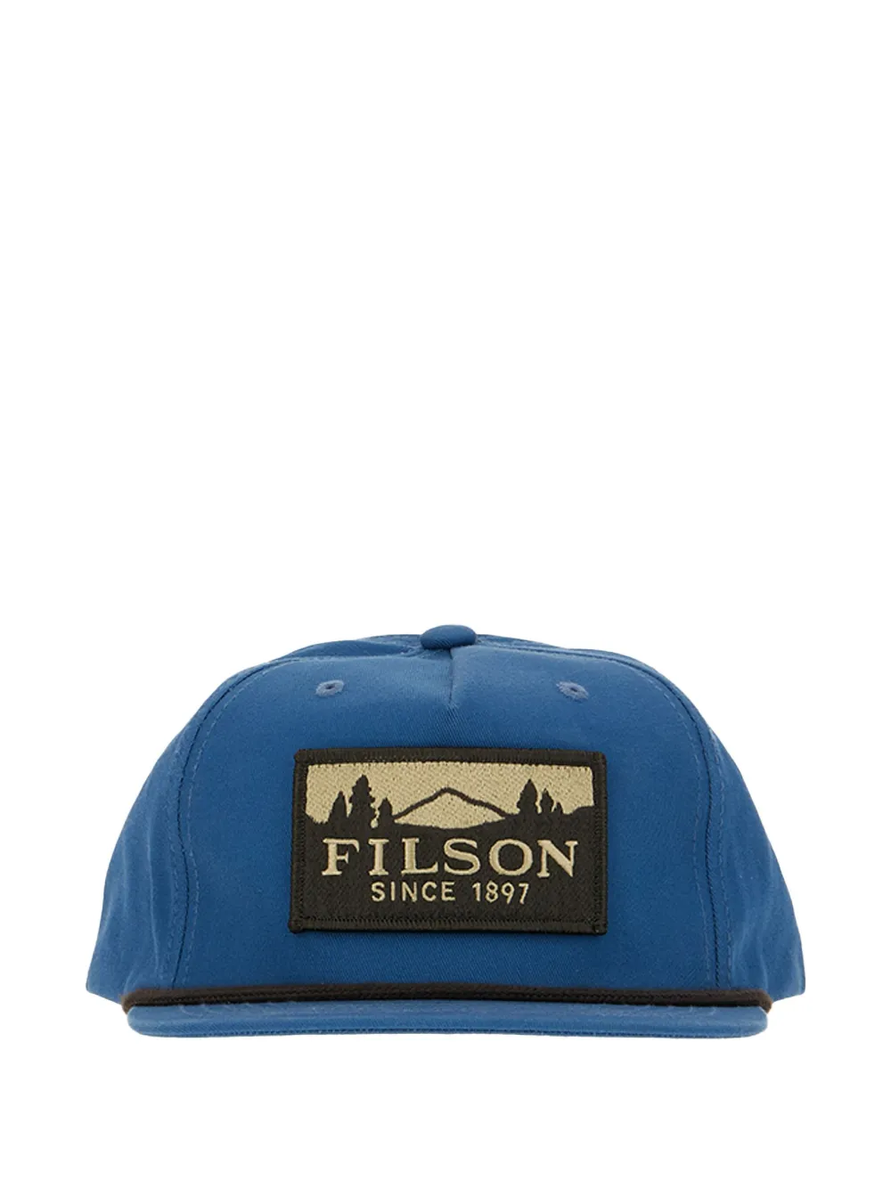 Filson Logo-patch Baseball Cap In Blue