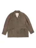Ziggy Chen button-up shirt jacket - Brown