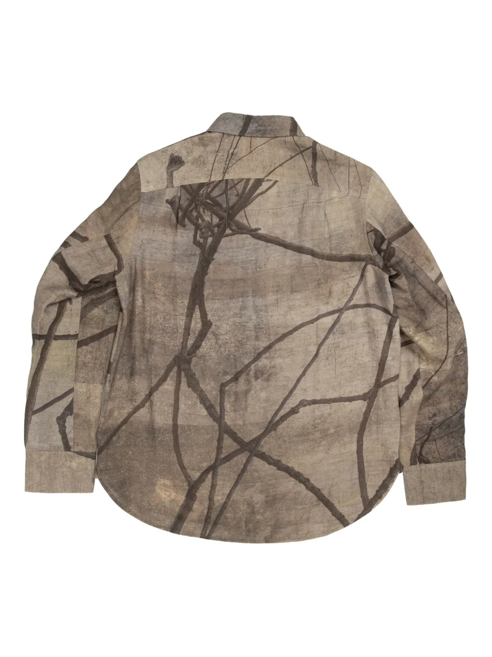 Ziggy Chen digital-print shirt - Bruin