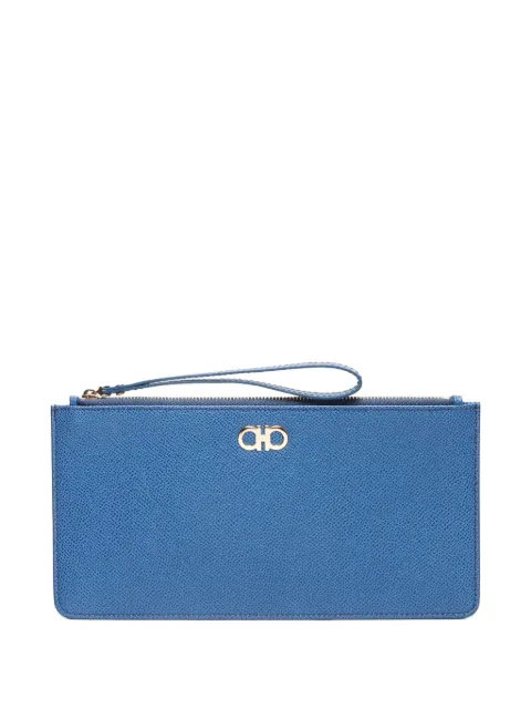 Ferragamo Pre-Owned 2000-2020s Gancini Leather clutch bag