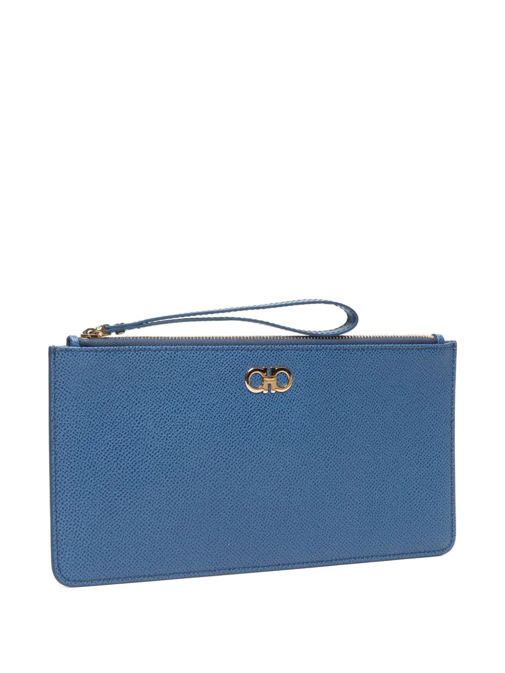 Pre-owned Ferragamo 2000-2020s Gancini Leather Clutch Bag