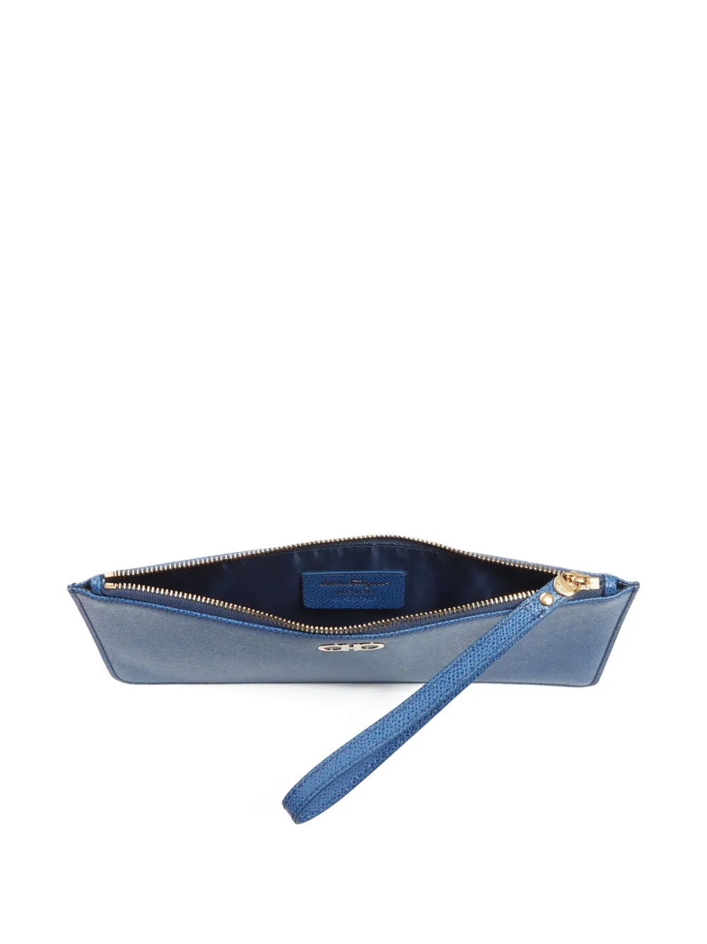 Pre-owned Ferragamo 2000-2020s Gancini Leather Clutch Bag