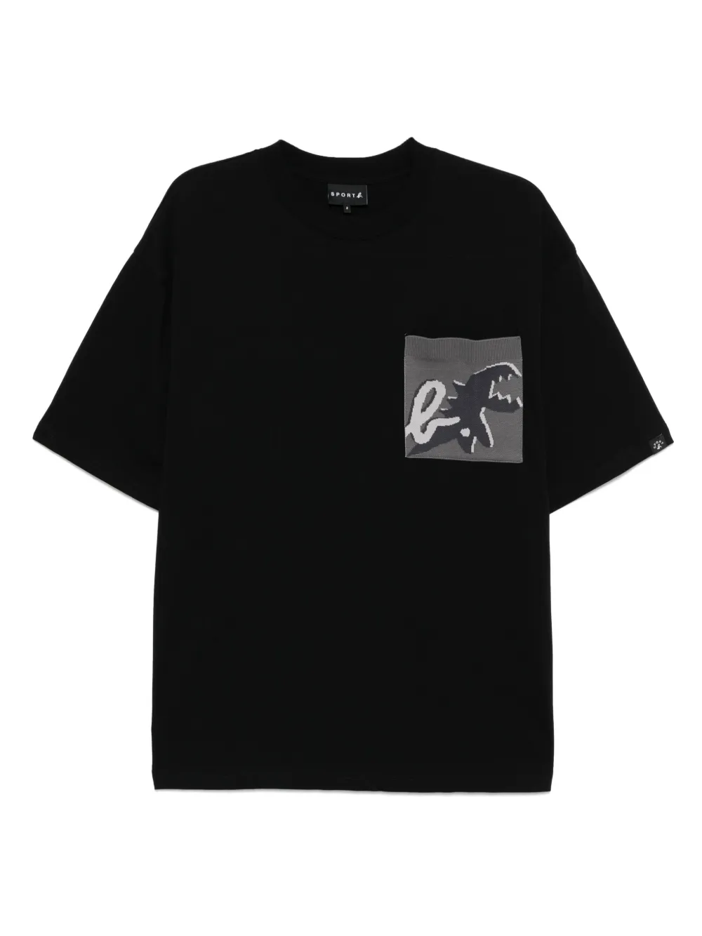 Jacquard pocket T-shirt