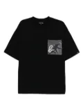 SPORT b. by agnès b. Jacquard pocket T-shirt - Black