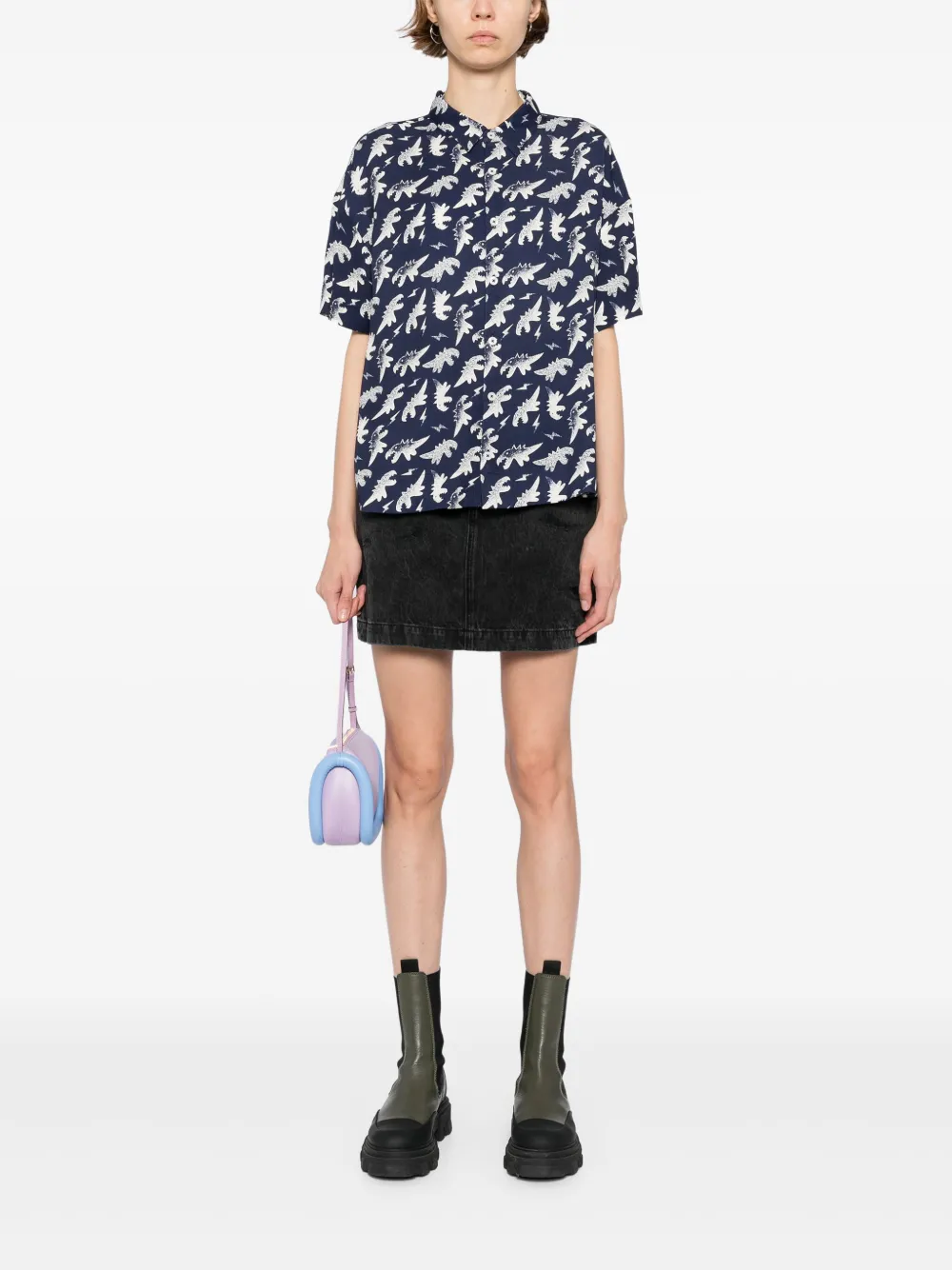 SPORT b. by agnès b. Dino Aop blouse - Blauw