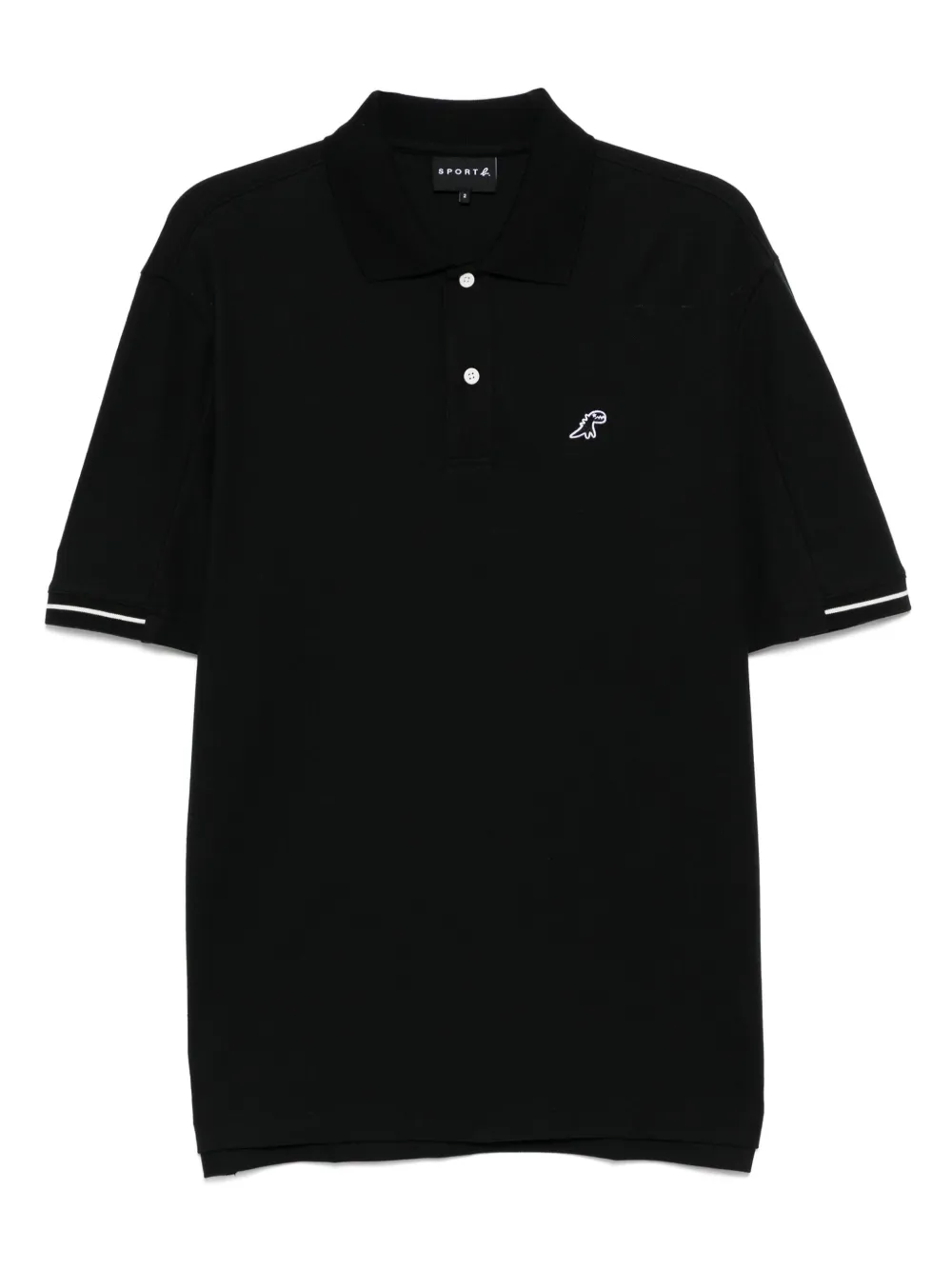 dino-embroidered polo shirt