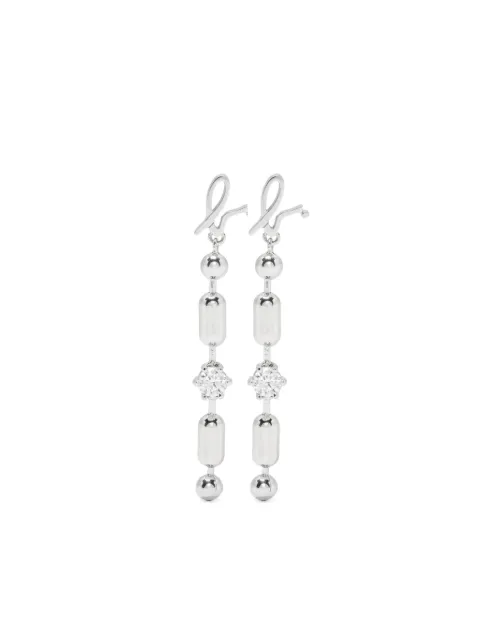 agnès b.  arracadas con detalles de cristal