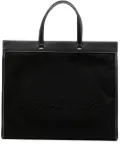 agnès b. canvas tote bag - Black