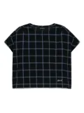 SPORT b. by agnès b. checked top - Black
