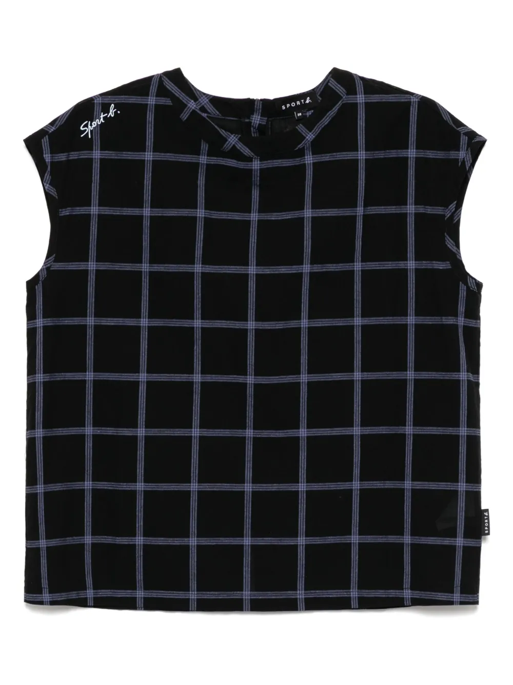 checked tank top