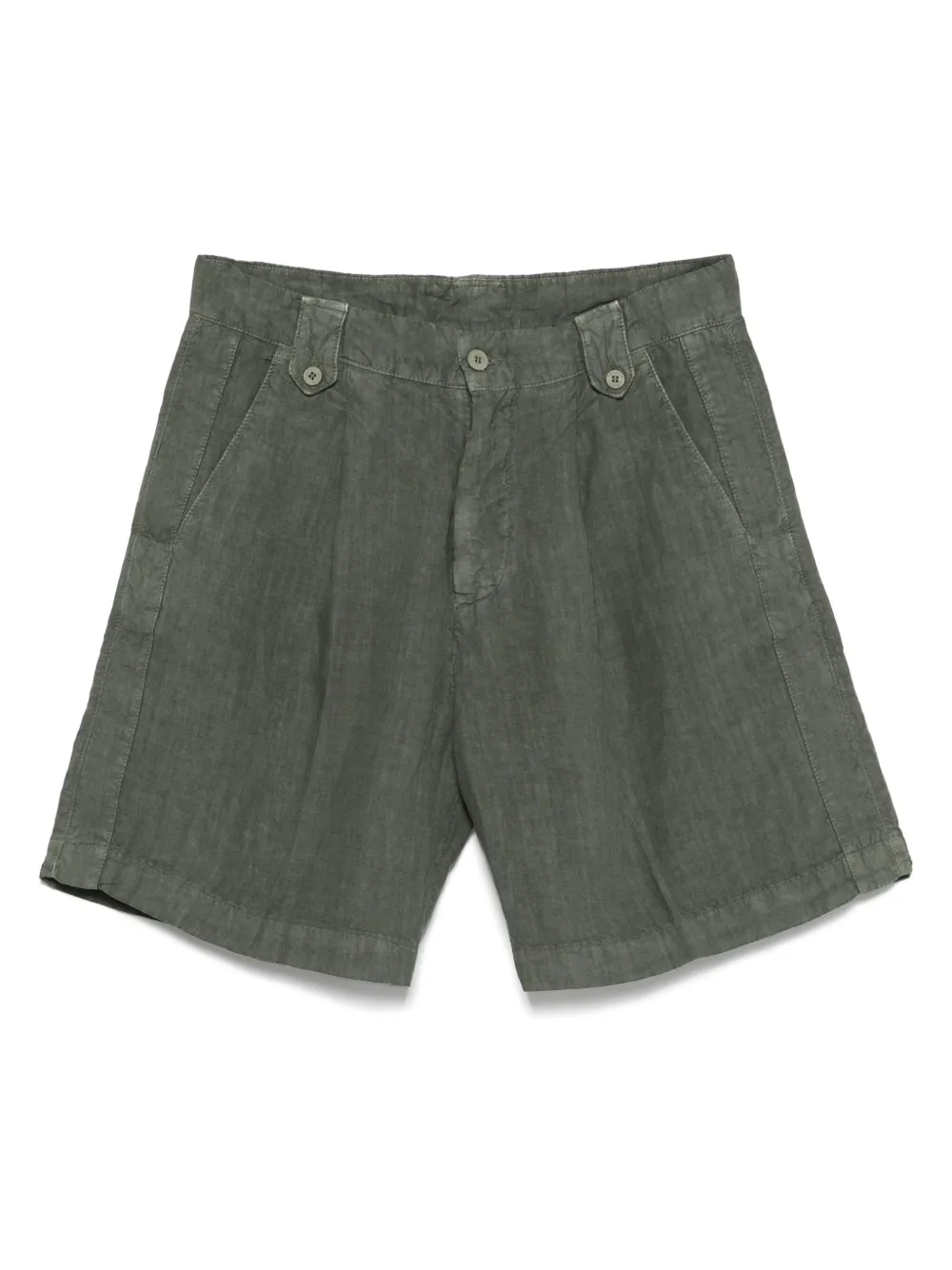 Costumein linen shorts | Green | Image 1