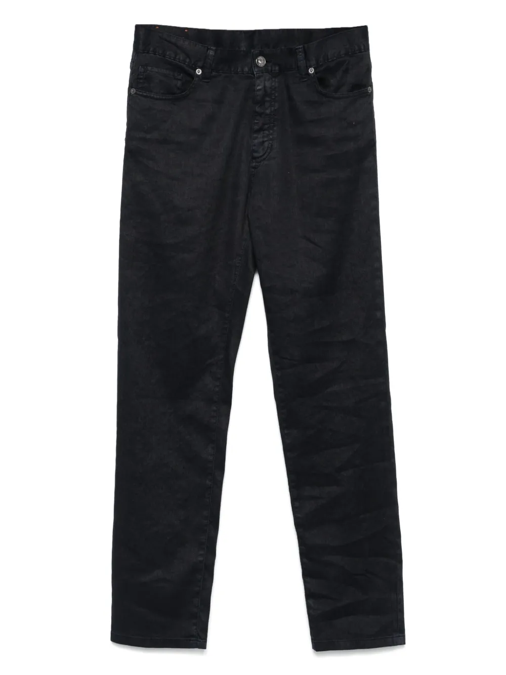 Zegna logo-patch trousers | Blue | Image 1