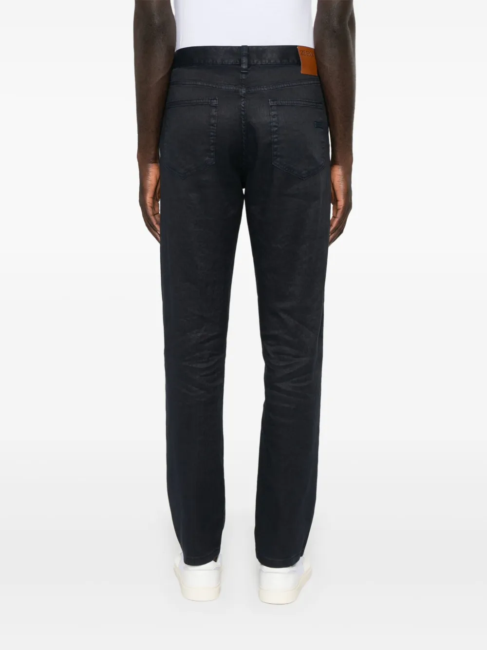 Zegna Broek met logopatch Blauw