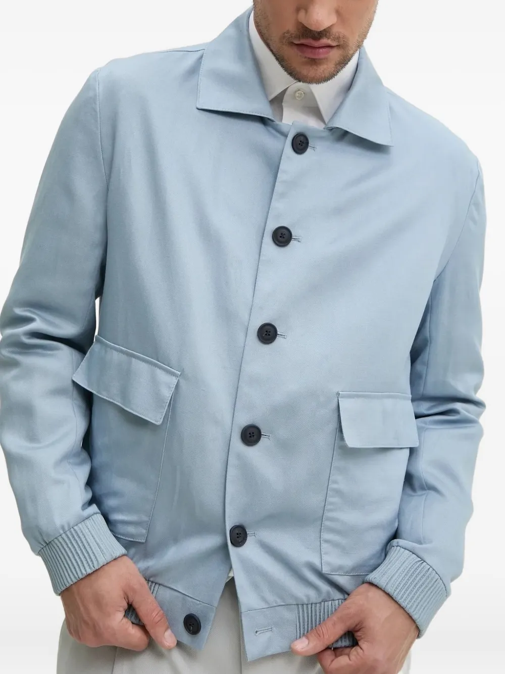 HUGO Jack met knoopsluiting Blauw