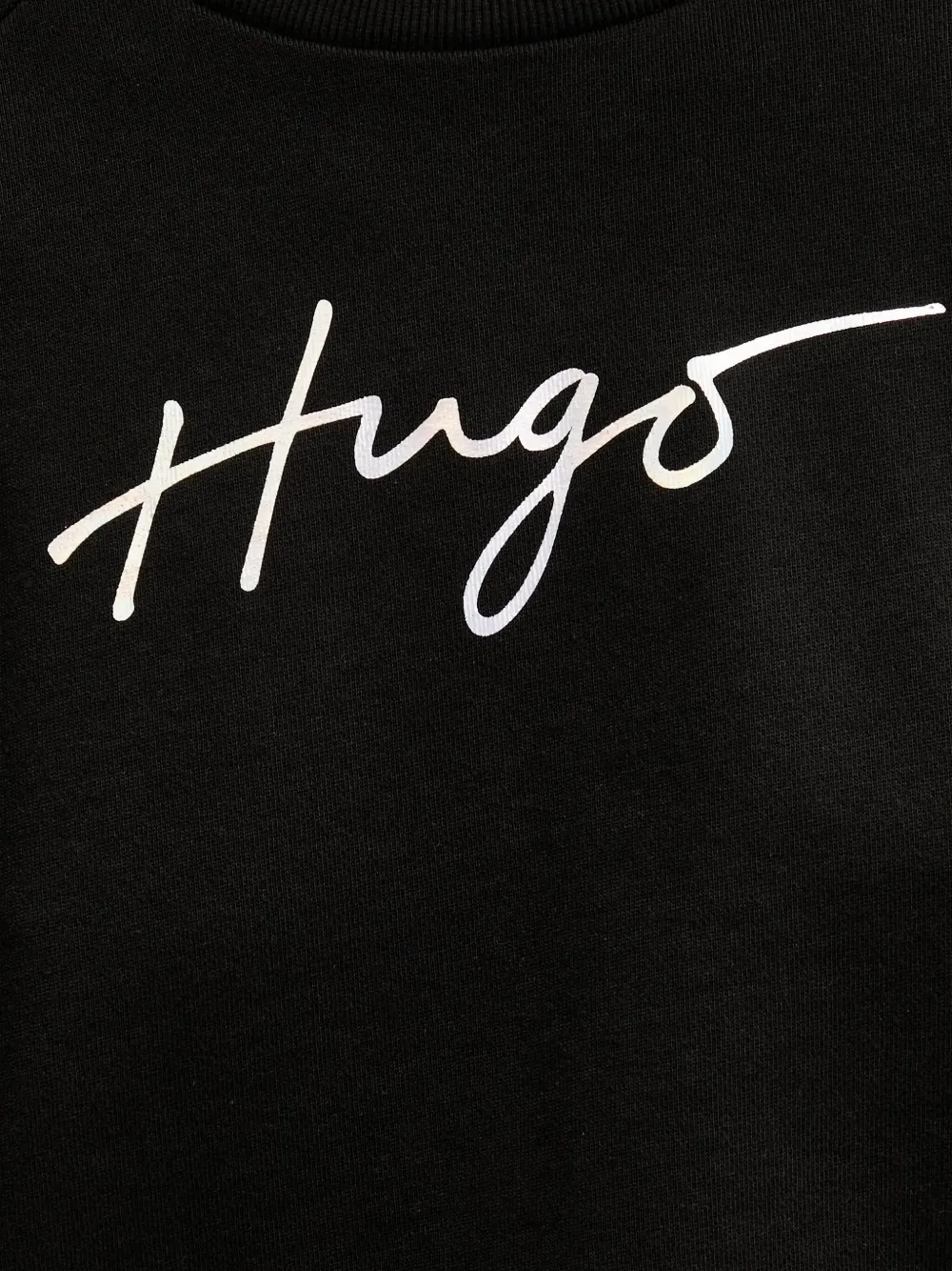 HUGO Sweater met logoprint Zwart