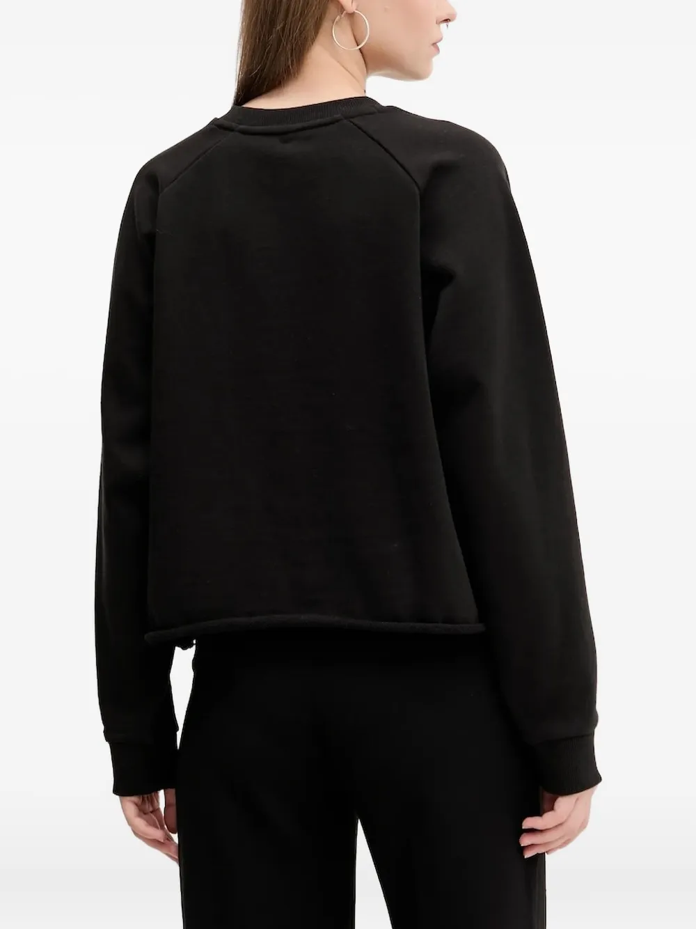 HUGO Sweater met logoprint Zwart
