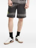 HUGO tie-dye logo shorts - Grey