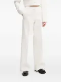 HUGO tweed wide-leg trousers - White