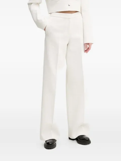 HUGO tweed wide-leg trousers