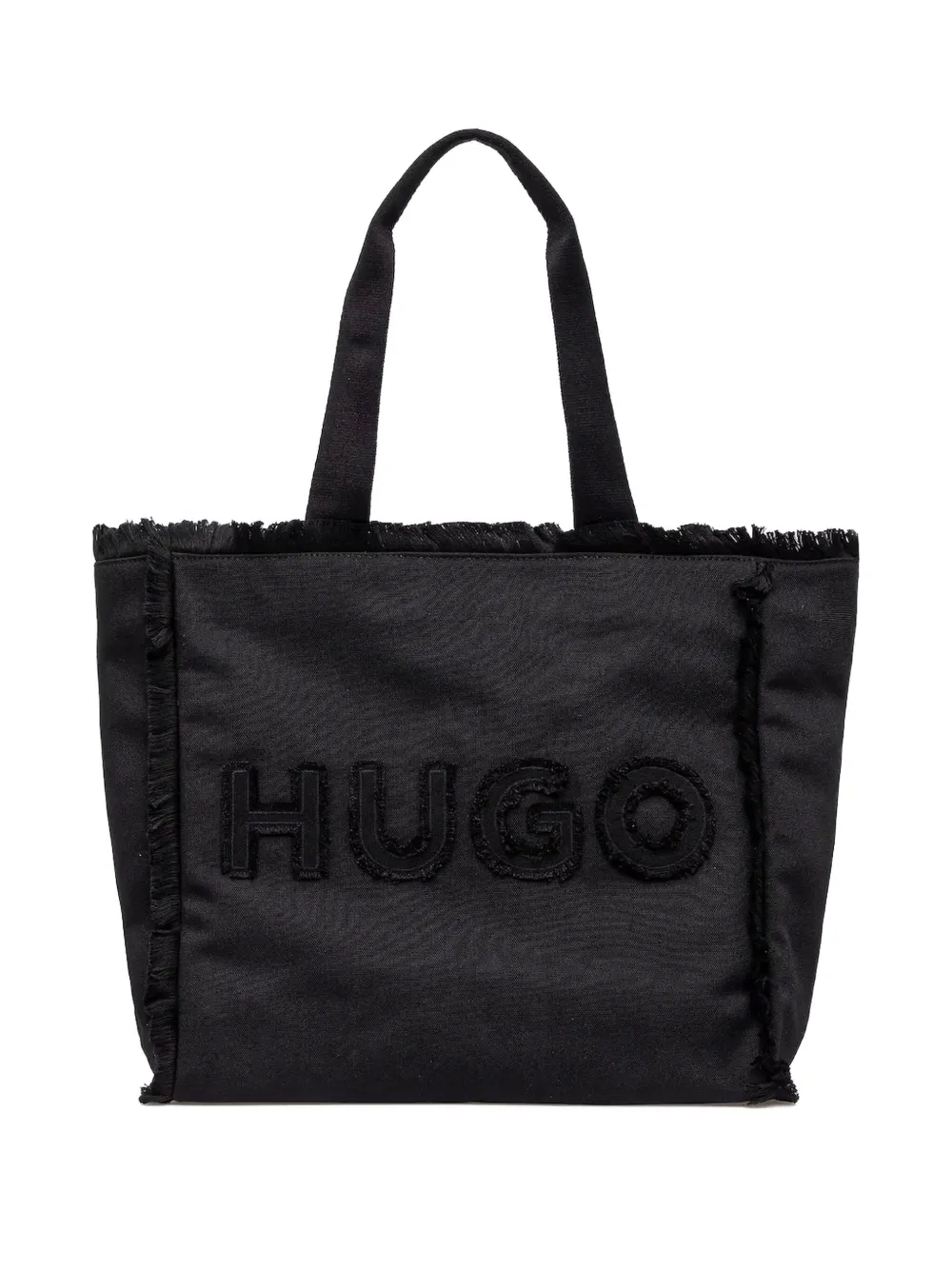 HUGO tote con logo bordado | negro | Image 1