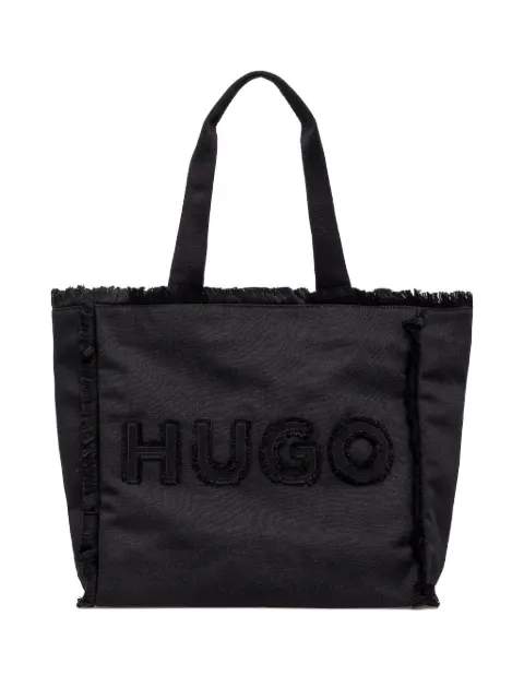 HUGO bolso shopper con logo bordado
