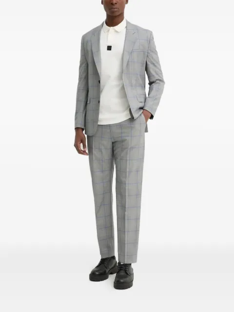 HUGO checked single-breasted suit
