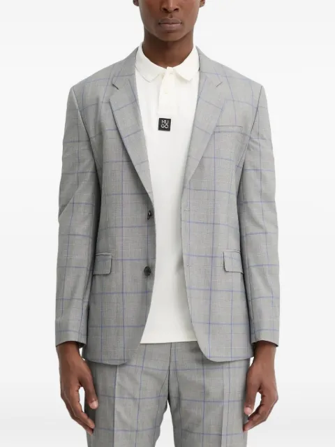 HUGO checked single-breasted blazer