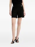 HUGO tweed-texture shorts - Black