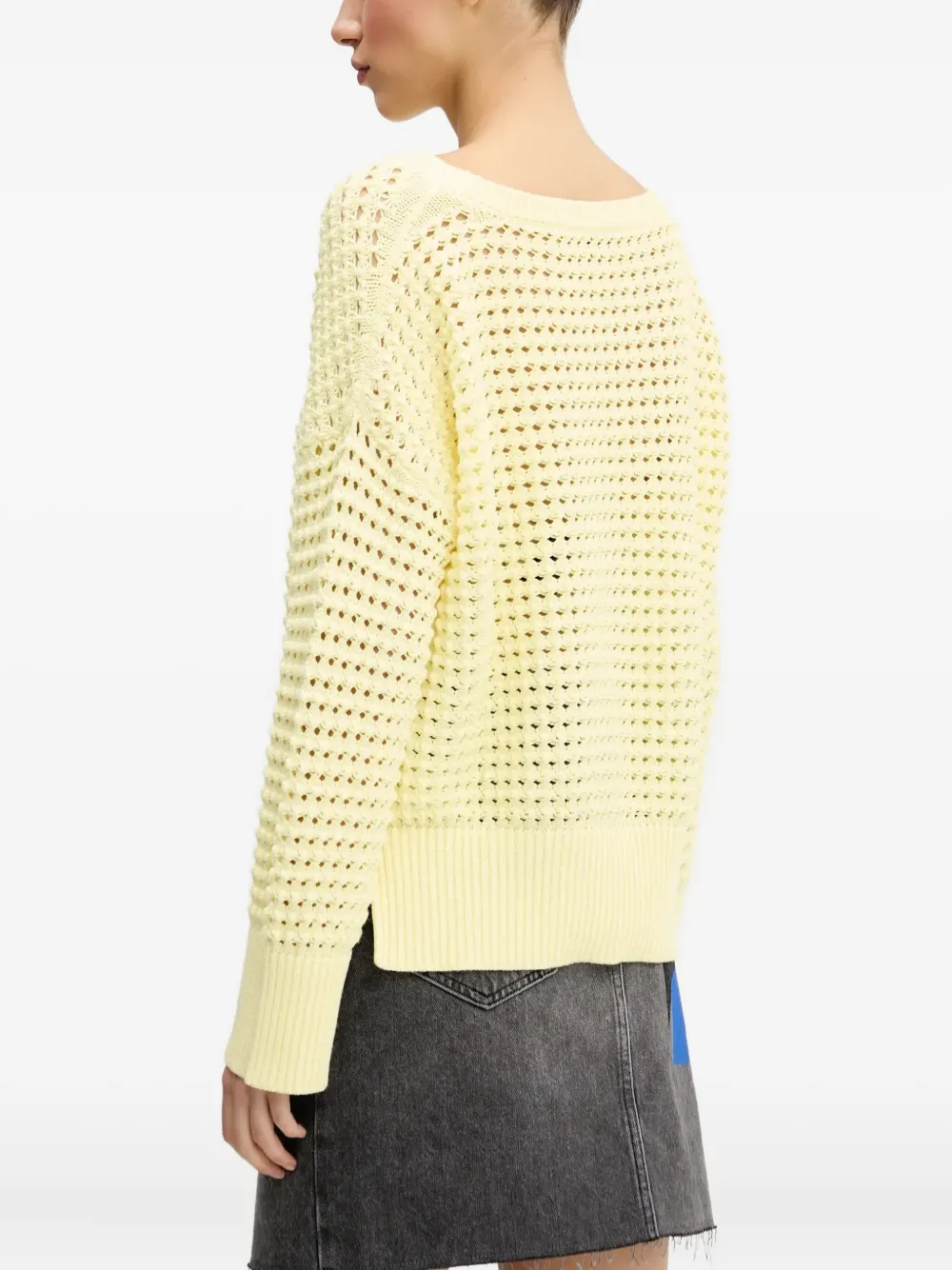 HUGO textured open-knit sweater | Knitted Sweaters | Image 2