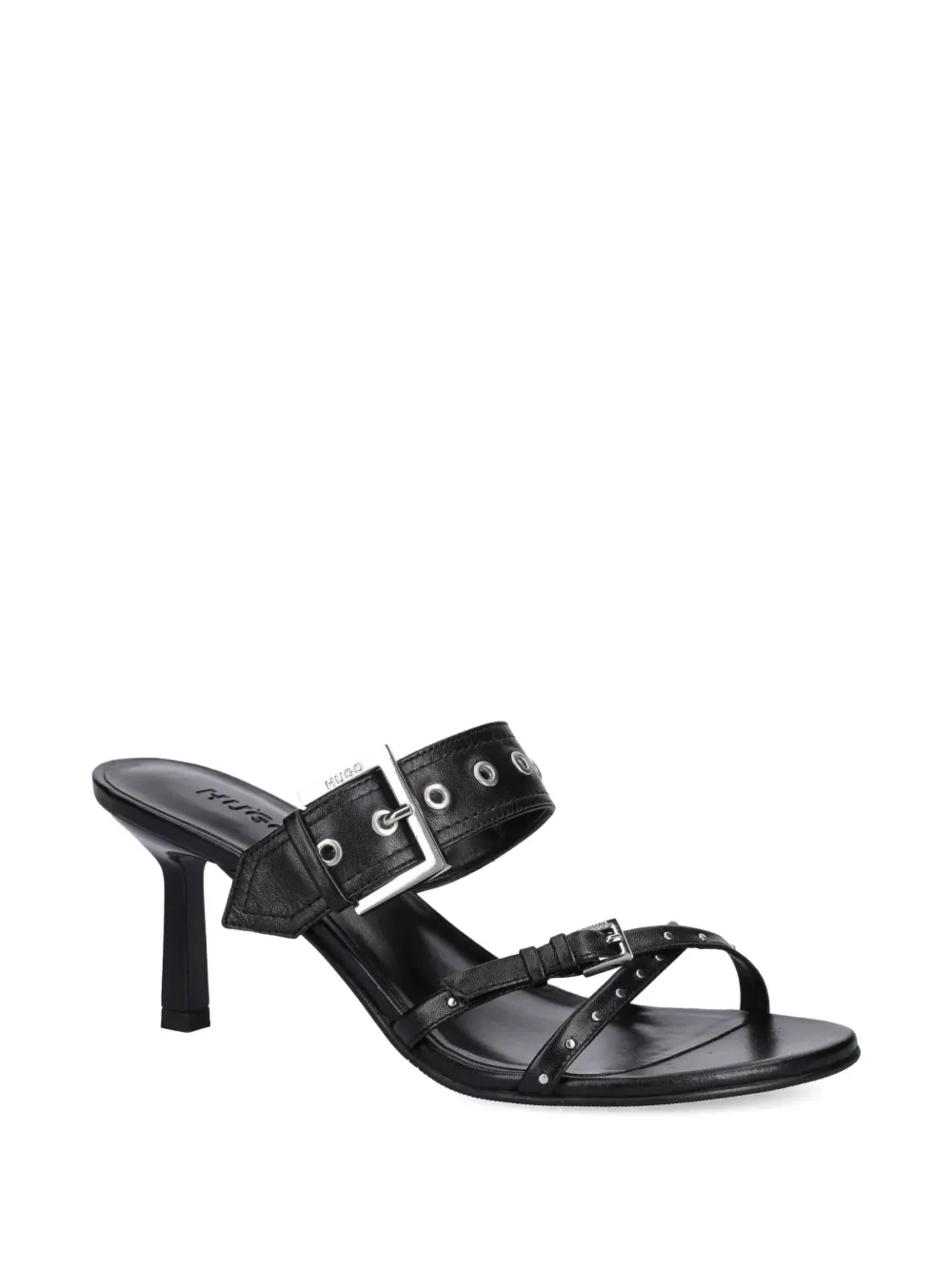 Hugo Boss Buckle-strap Sandals In Black
