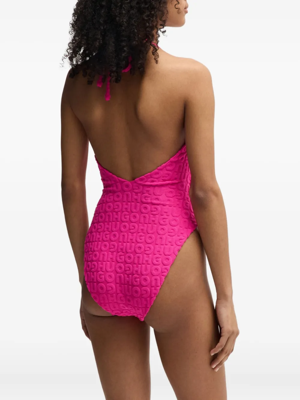 HUGO Uitgesneden badpak Roze