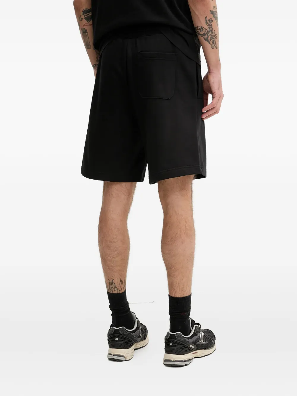 HUGO Shorts met trekkoord en logodetail Zwart