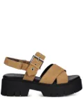HUGO buckle-strap suede sandals - 280