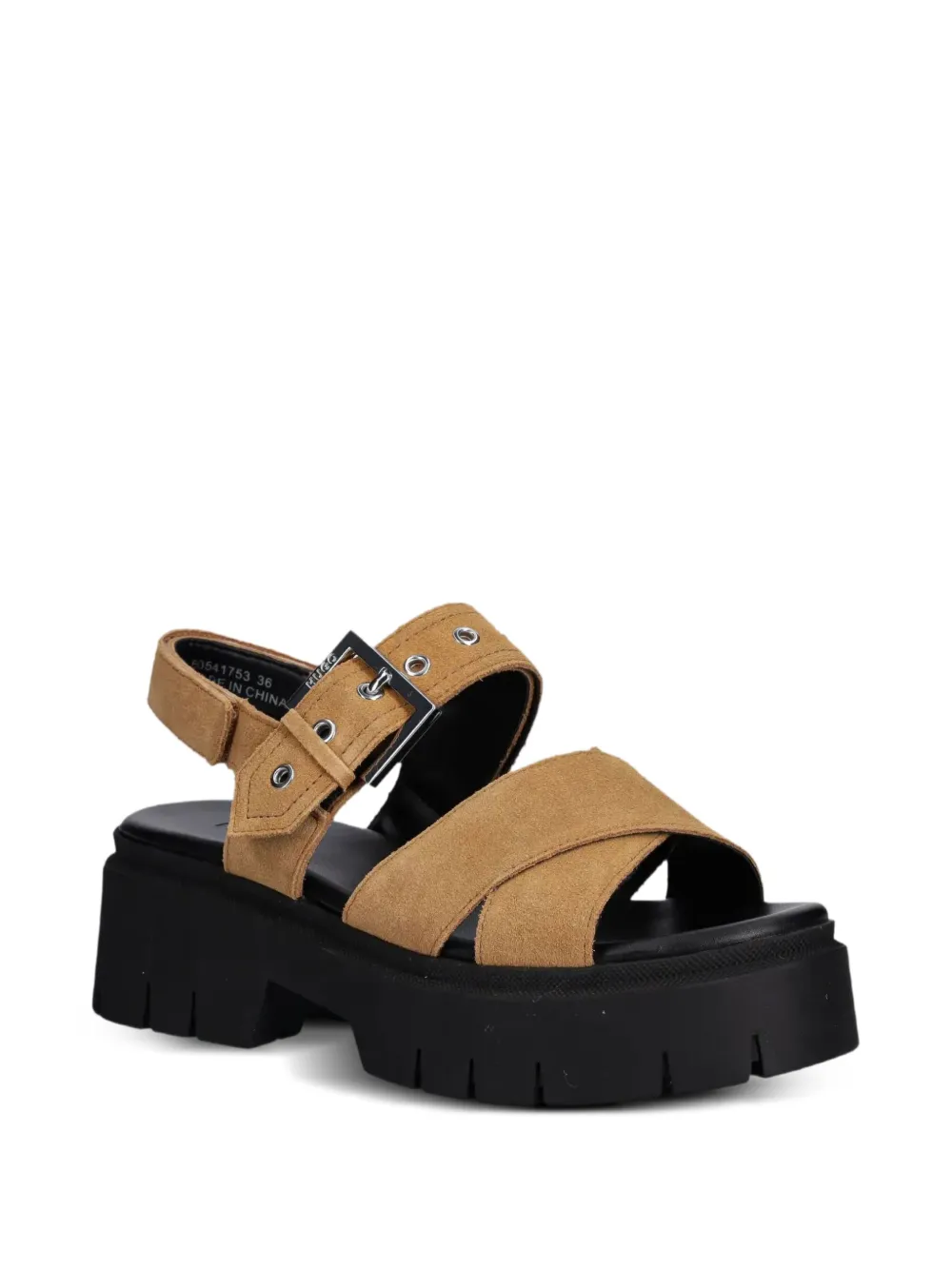 HUGO buckle-strap suede sandals | Sandalias con tacón | Image 2