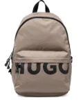 HUGO logo-printed backpack - Neutrals