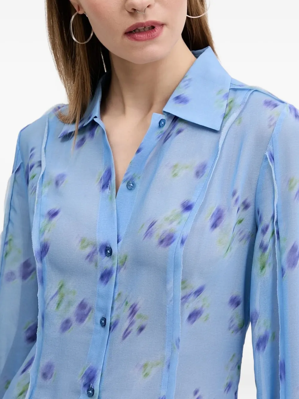 HUGO Button-down shirt Blauw