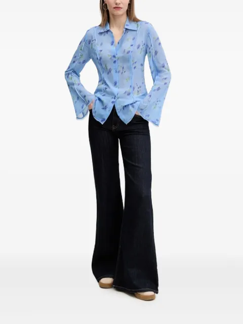 HUGO floral button-down shirt