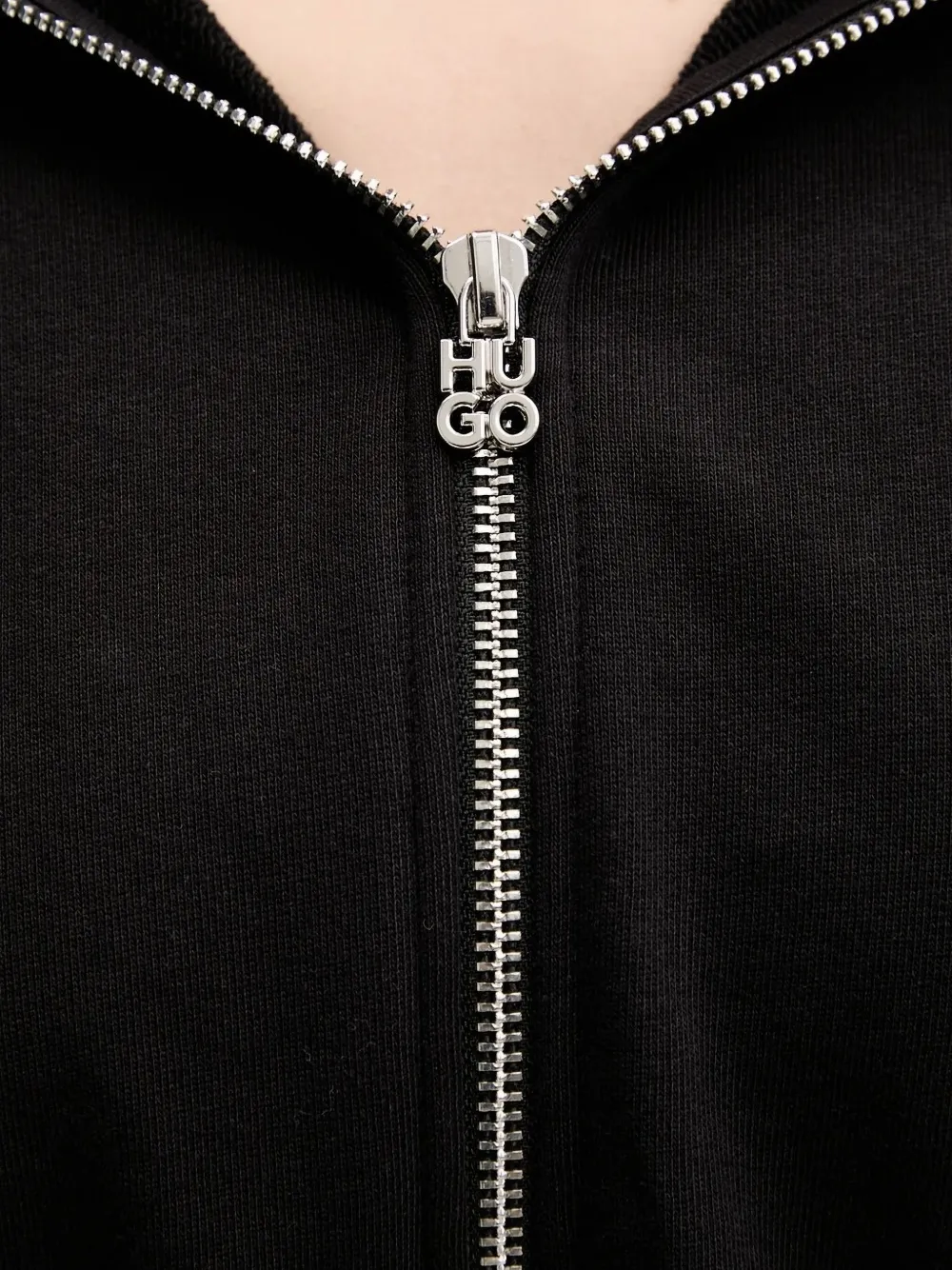 HUGO Vest met capuchon Zwart