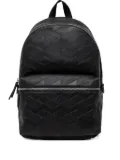 HUGO patterned-embossed backpack - Black