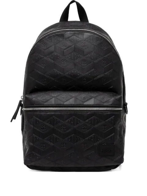 HUGO patterned-embossed backpack