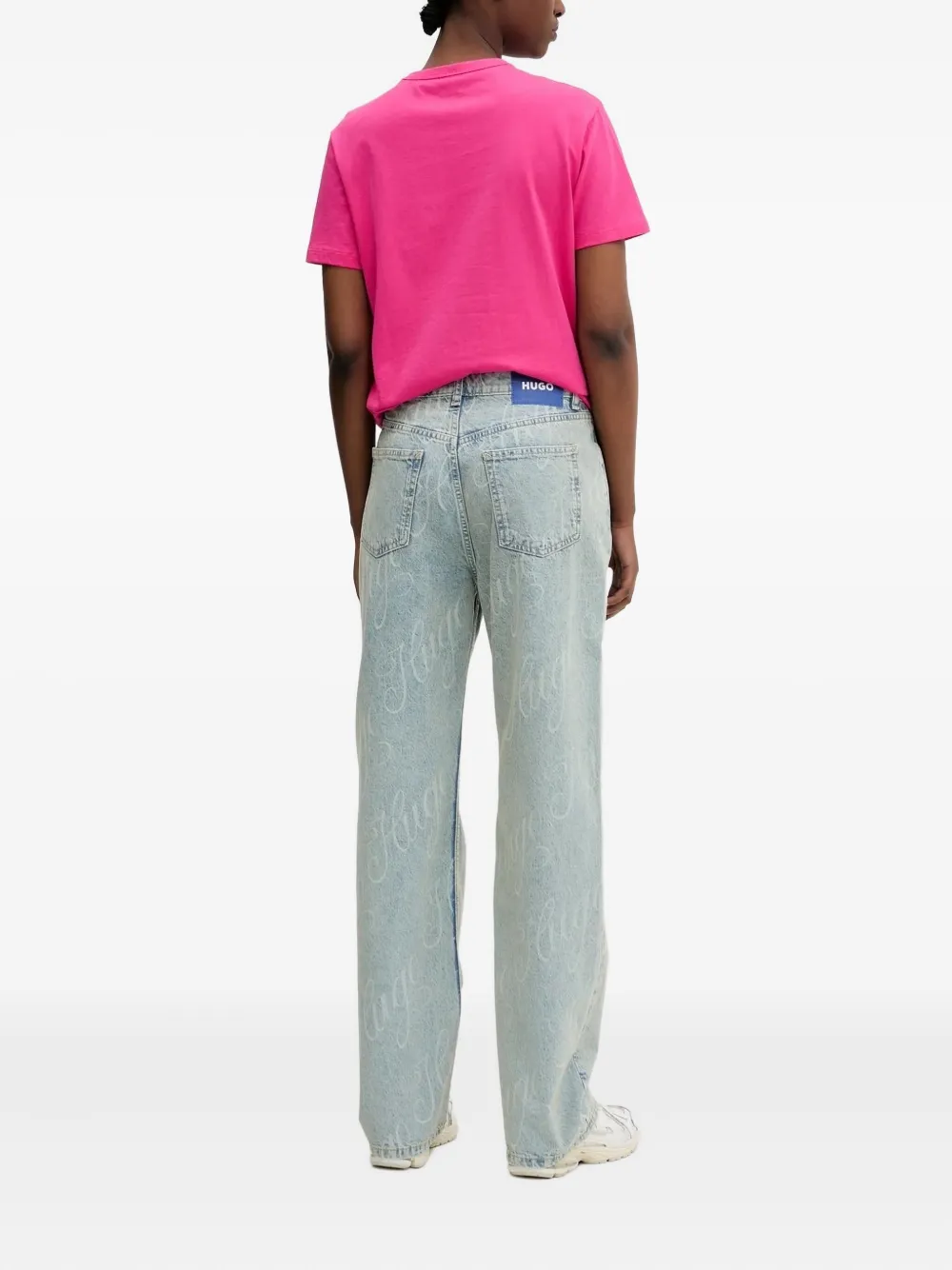 HUGO Jeans met logoprint - Blauw