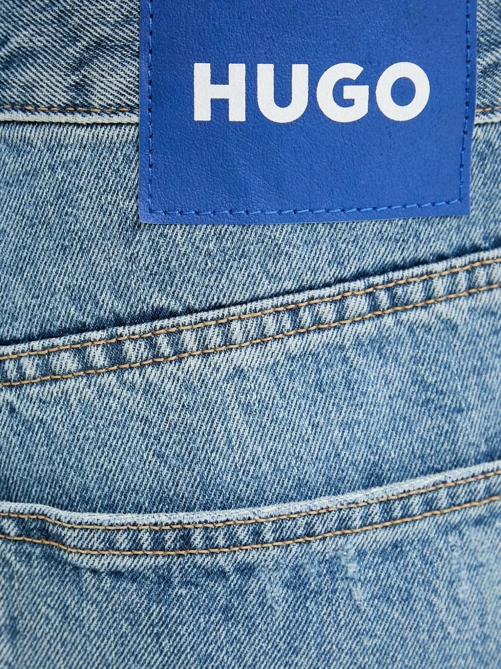 HUGO Straight jeans Blauw