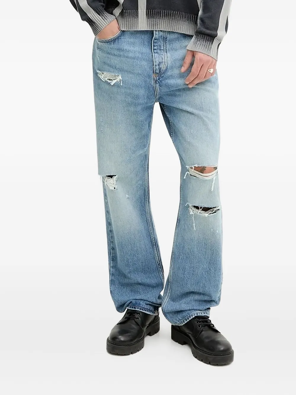 HUGO Straight jeans Blauw