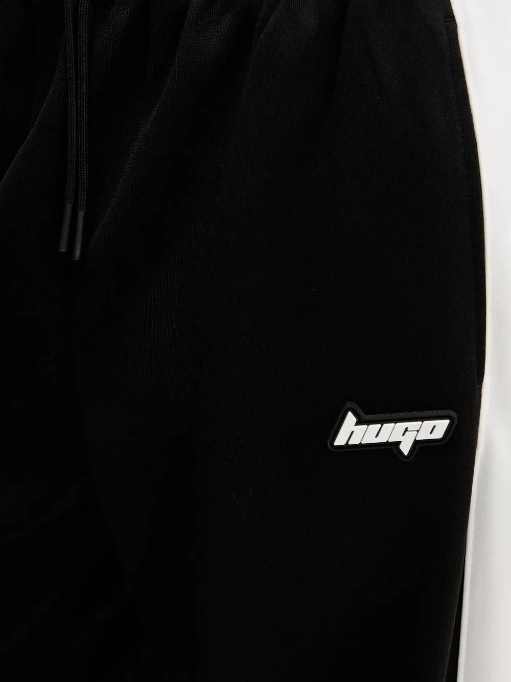 HUGO panelled drawstring sweatpants Zwart