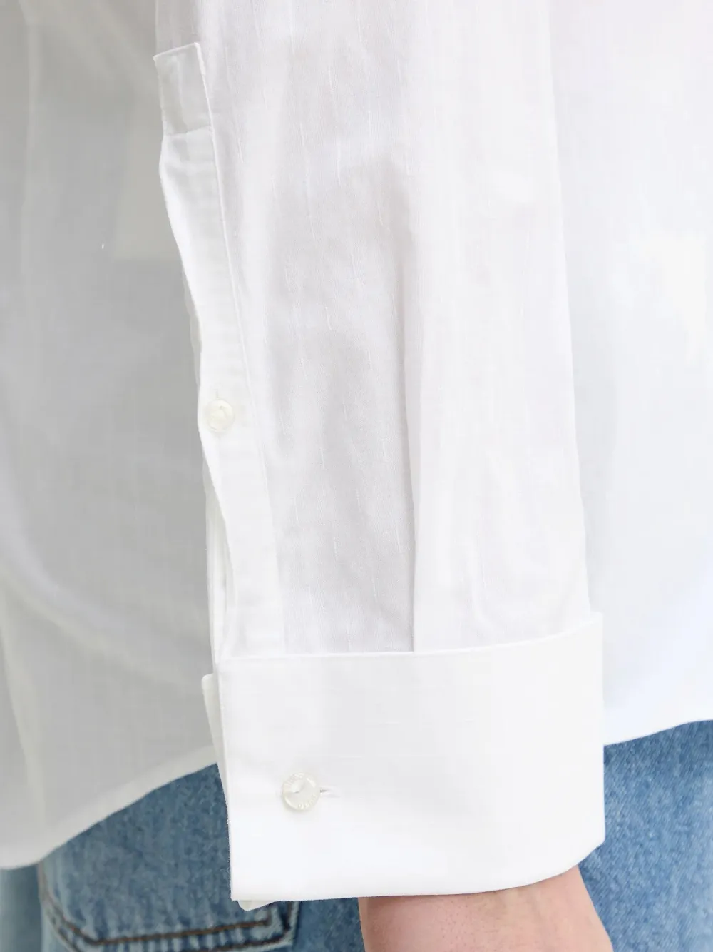 HUGO Overhemd met textuur Wit