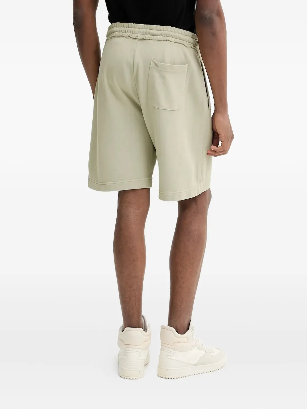HUGO logo-embroidered shorts Groen